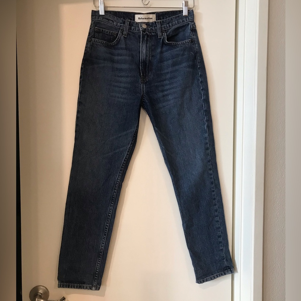 Reformation Julia crop high cigarette Jean SZ 25